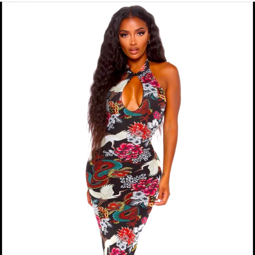 Gorgeous Garden Wonders Mesh Maxi Dress - Black 💐